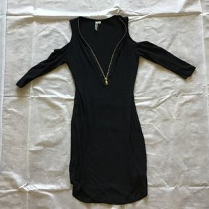 Black off the shoulder dress